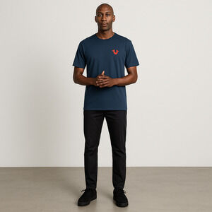 True Religion Men's Crew Logo Tee